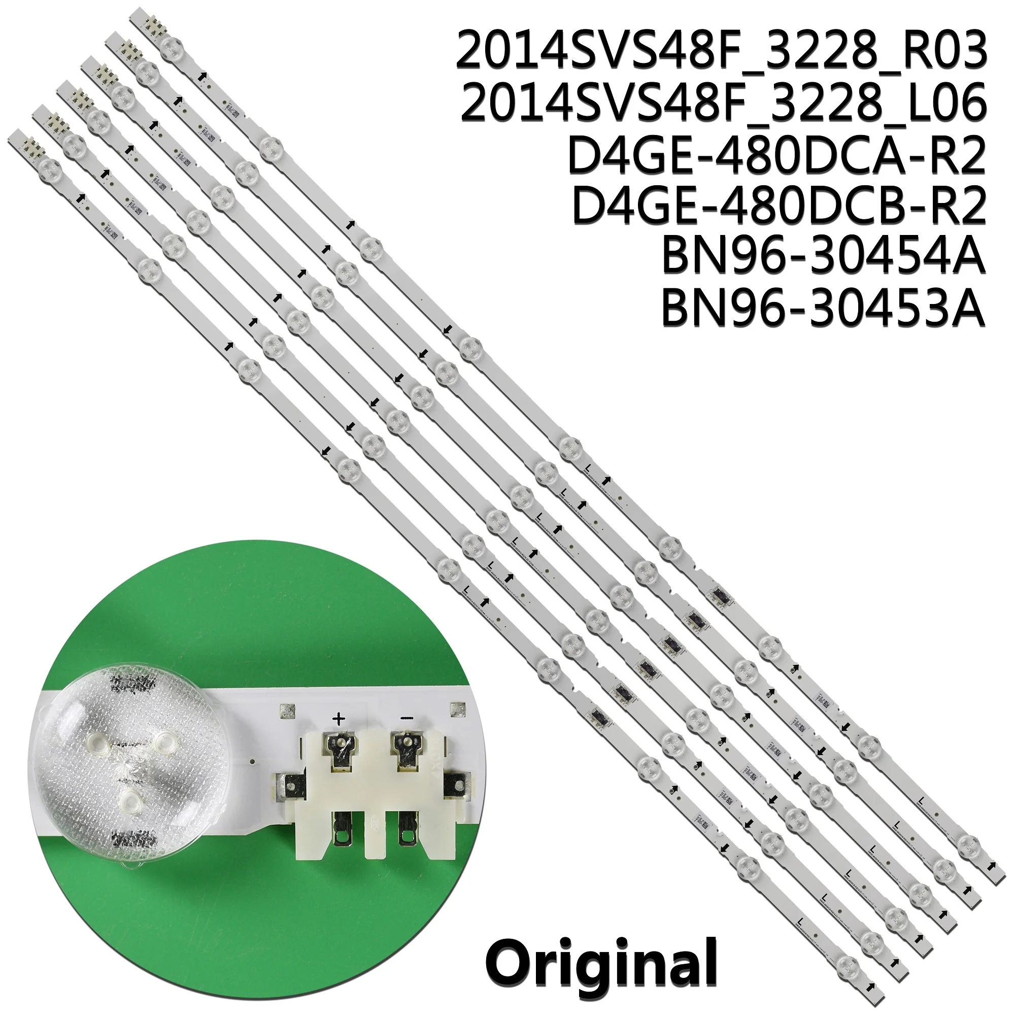 1set LED Strip For Samsung UE48J5550AU UN48J5500AF 2014SVS48F 3228 UE48J6200AW UN48J5500 UN48J5300 UN48J6400 UN48J6300 UE48H6510