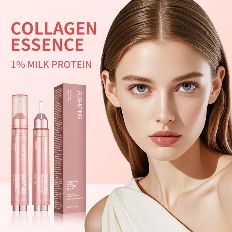 Collagen Glow Booster Milk Protein Extract Serum,Niacinamide Facial Radiance Hydrating Firming Essence,Korean Glass Skin Care