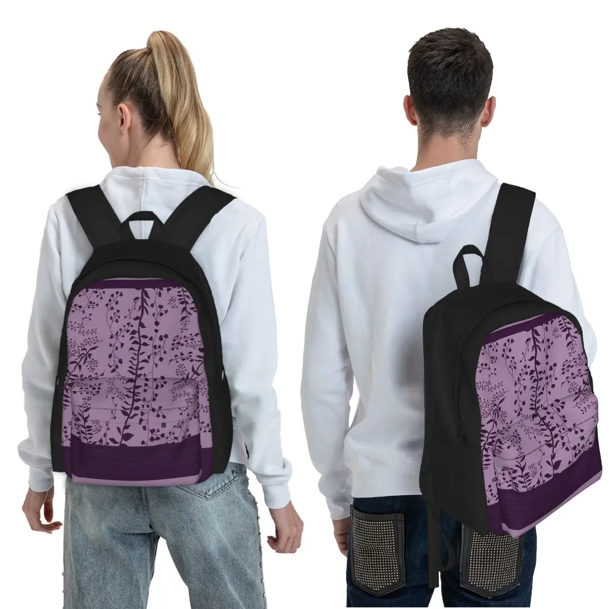 Version 2 Twilight Saga Fanart Student Backpack School Bag Hiking Travel Daypack for Boys Girls Fashion Bookbag Shoulder Bags