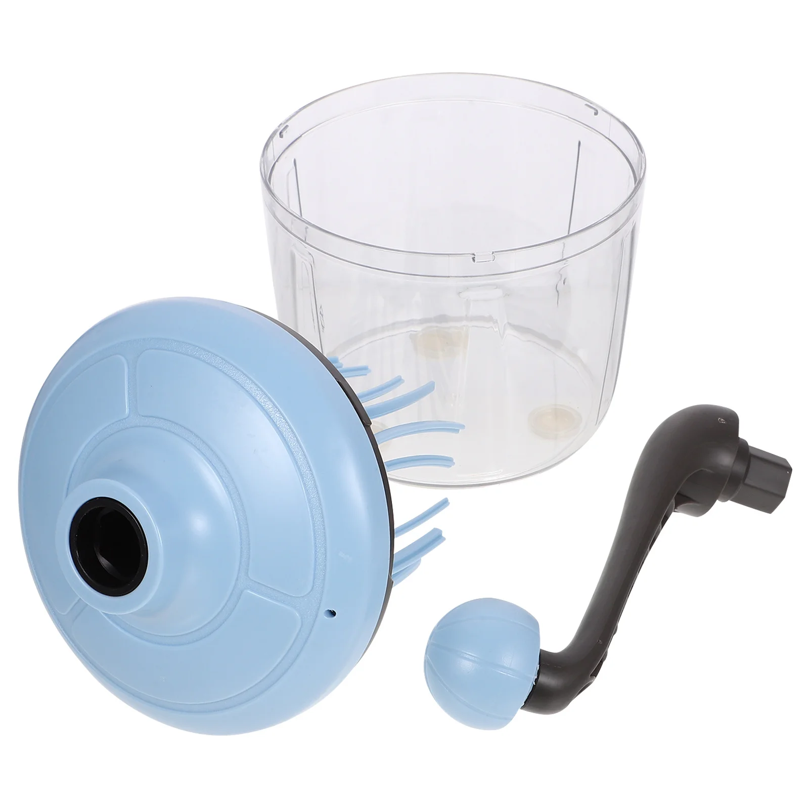 

1pc Manual Egg Whisk Rotary Kitchen Tool For Egg Beating Milk Frothing Cream Mixing Non-Slip Lightweight Plastic