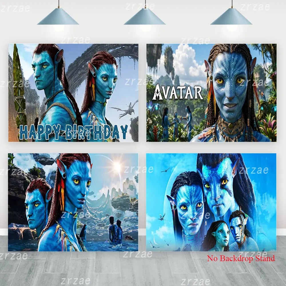 The Avatar Backdrop Cover Boy Happy Birthday Party Decor Baby Shower Banner Kid Bedroom Poster Background Wall Photography Props