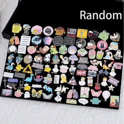 10-15-20pcs Random Fashion Cartoon Cute Brooch Unique Metal Badge Backpack Accessories Clothes Lapel Pin Gift For Friends