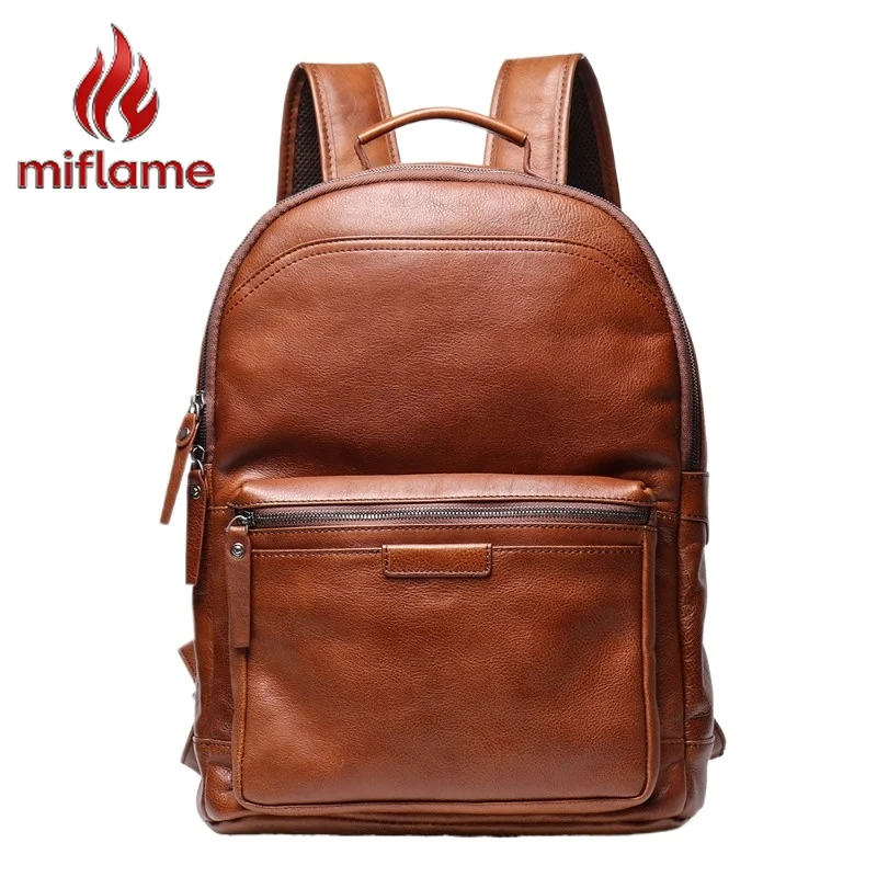 

Мужской рюкзак из натуральной кожи: прочный, вместительный, для путешествий и бизнеса, винтажный, для повседневного использования