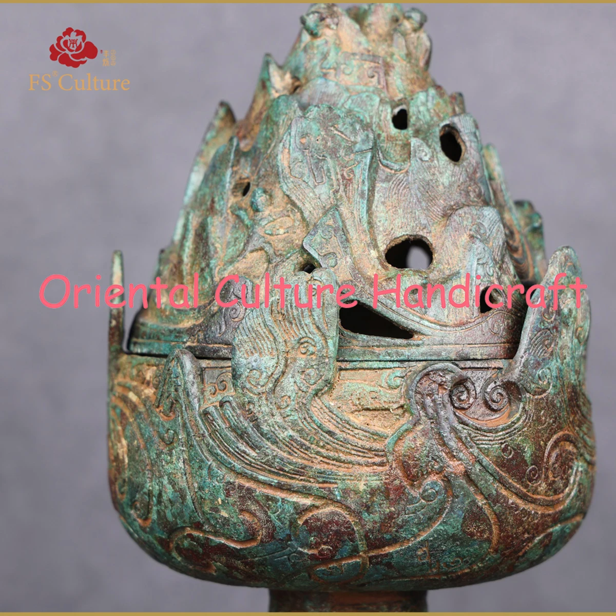 Chinese Han Dynasty Royal Incense Burner Shaped Bronzes, Exquisite Handicraft Collections, Household Items, Ornaments