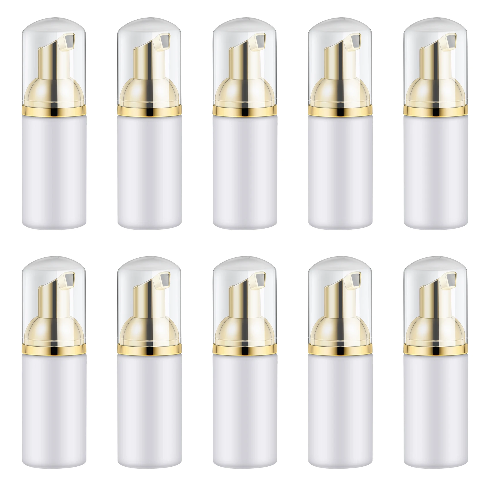 A24P 10PCS 30ML Plastic Foaming Bottle Soap Mousses Liquid Dispenser,Froth Shampoo Lotion Bottling Foam Bottles