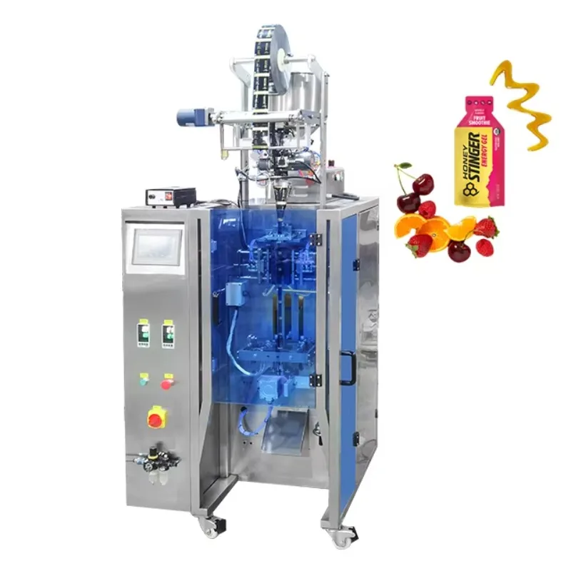 Multifunction Liquid Food Pouch Packaging Machine Energy Drink Lrregularity Shape Side Sachet Sealing Packing Machine