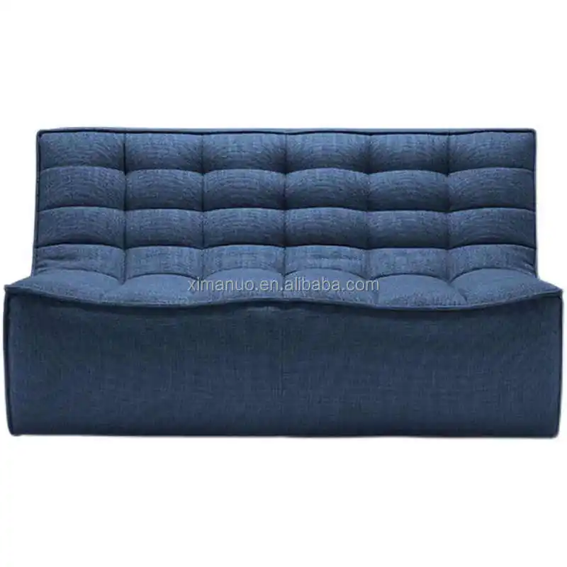 Modern Couch Living Room Chenille Linen Blended Fabric Waffle Sofa Nordic Compressed Sofa  Couch Set