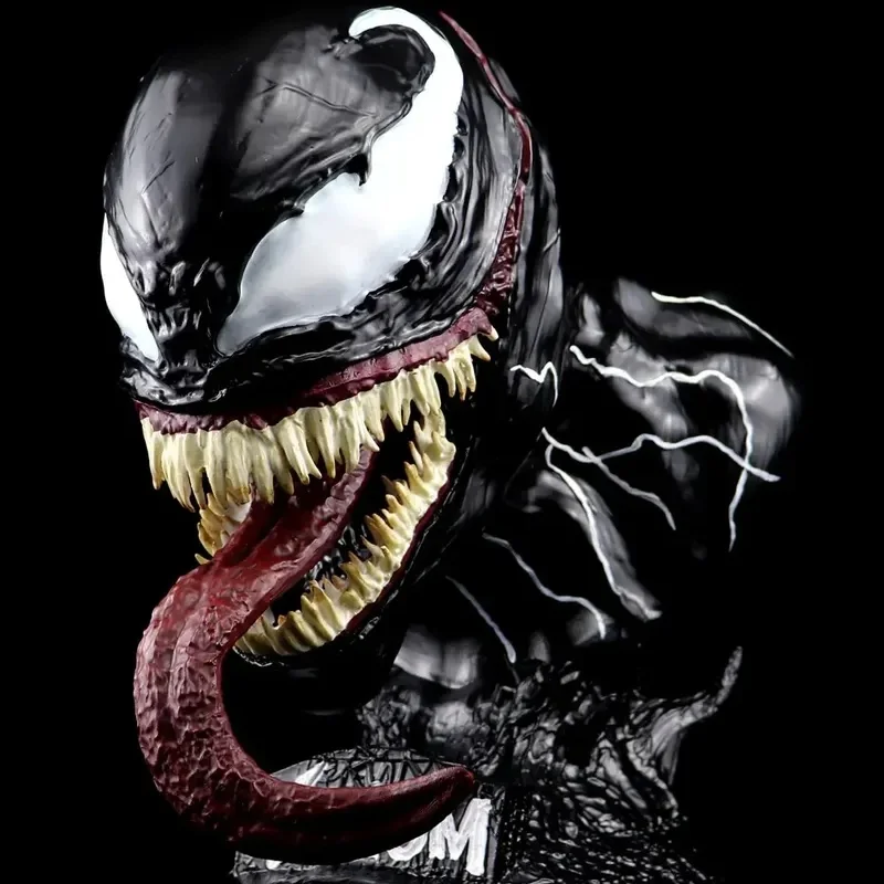 

40 cm Marvel Venom character 1/1 bust model original color Deadly Guardian Gk series desktop decoration boyfriend birthday gift