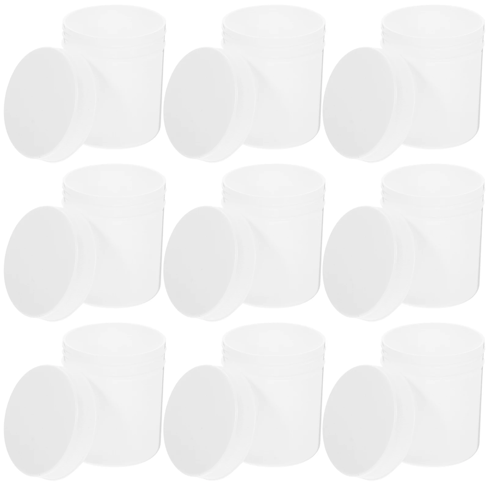 

10 Pcs Pill Bottle Storage Box 100ml Large Capacity Wide Mouth Secure Cap Medicine Container Plastic Travel Small Size