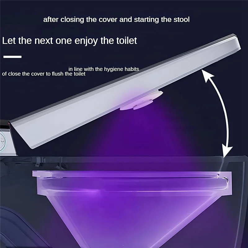 【NEW】2-Pack Auto Activated Toilet Bowl Lights With UV, Motion Sensor For Hygienic Toilet Seats