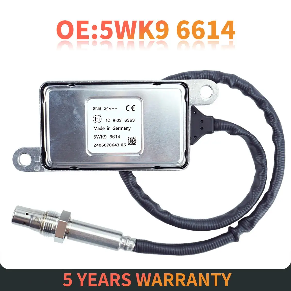 5WK96614 New NOx Sensor Fits for Cummins and Trucks using HINO Diesel Engine SNS 24V Nitrogen Oxides Sensor