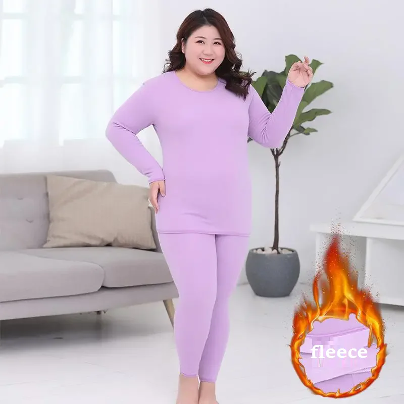 Plus Size 5XL Autumn Winter Women\'s Sleepwear Set Long Sleeve Tops Solid Color Pajamas Set For Women Homewear Pyjamas Femmes Top