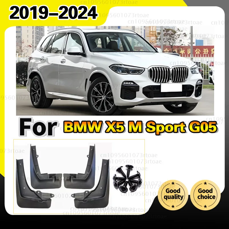 Guardabarros para BMW X5 M Sport G05 2024 2023 2022 2021 2020 2019, Guardafangos Delanteros y Traseros, Protectores Contra Salpicaduras