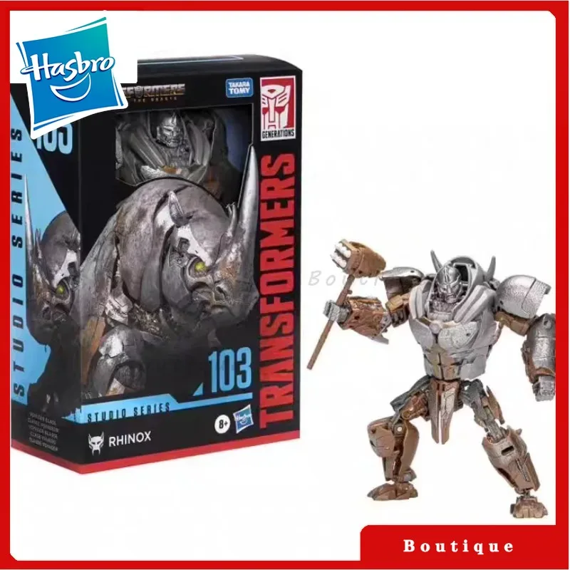 Em estoque hasbro transformadores brinquedo estúdio série SS-103 viagem classe rinocerontex modelo brinquedos robôs figuras de ação presentes hobbies