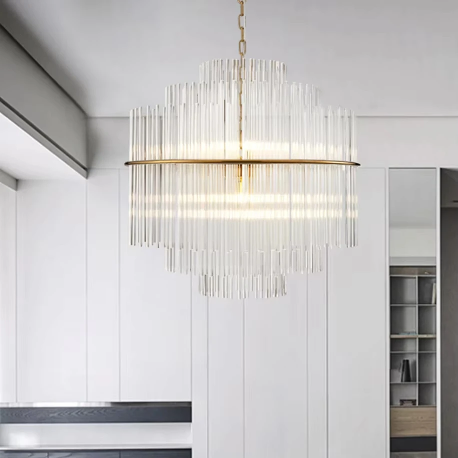 Nordic Postmodern Minimalist LED Glass Pendant Light Circular Creative Bedroom Dining Room LED Glass Pendant Light