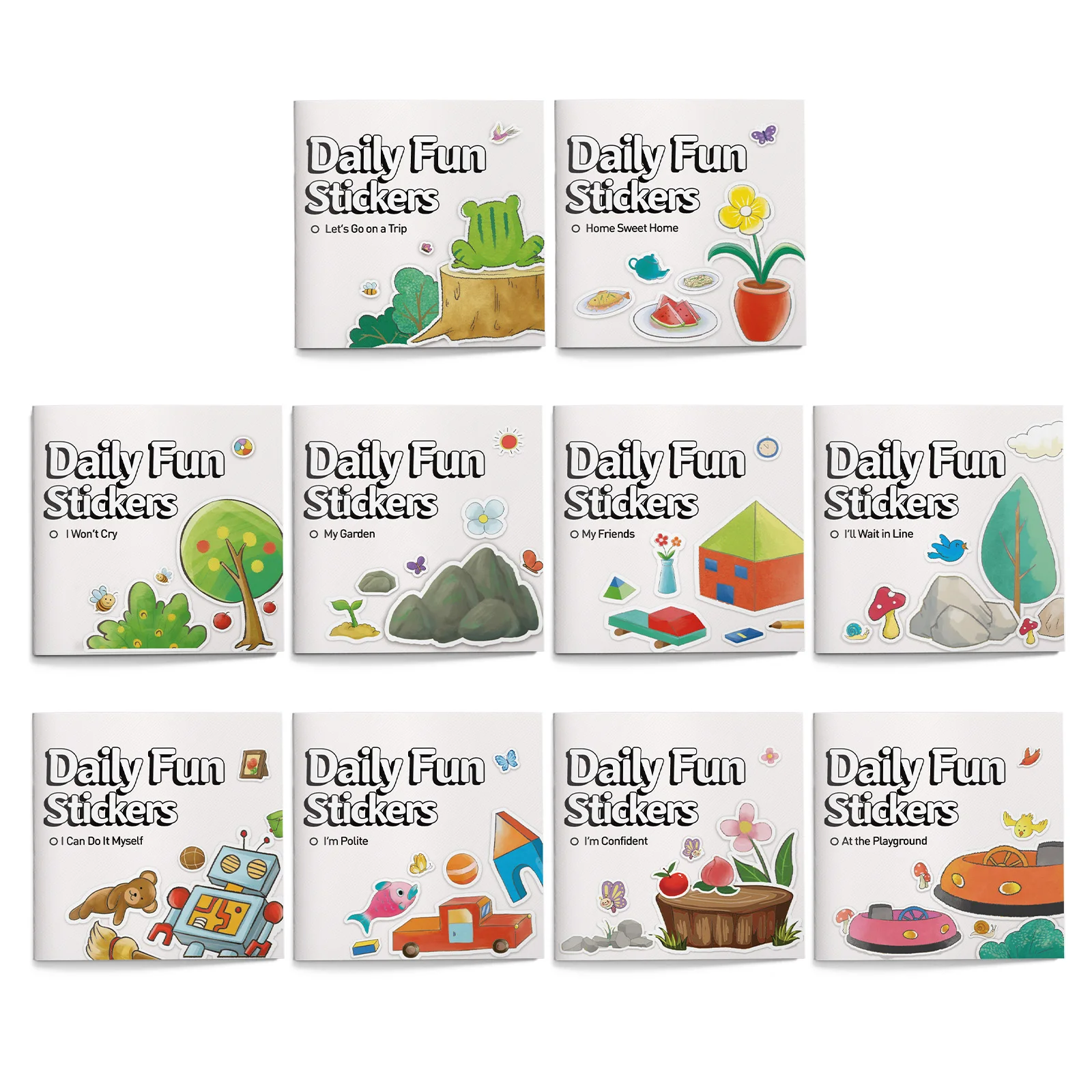 Sticker Activity Book for Kids Parent Child Interactive Game Book Lovely Cartoon Patterns Multiple Fun Themes Best Seller
