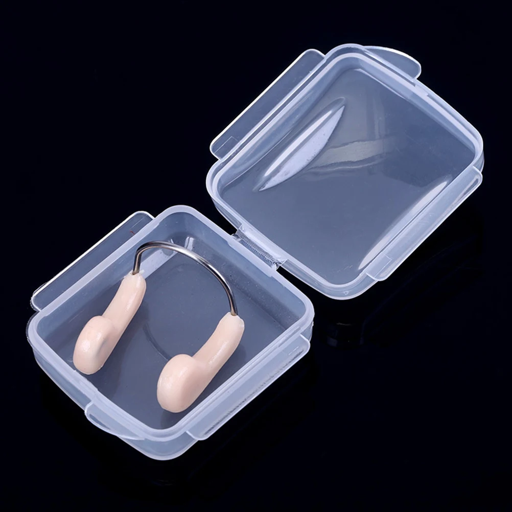 

2pcs Tpr Swimming Nose Clip Waterproof Nose Protector Reusable Anti-Choking Soft Skin-Friendly Pool Fresh Water