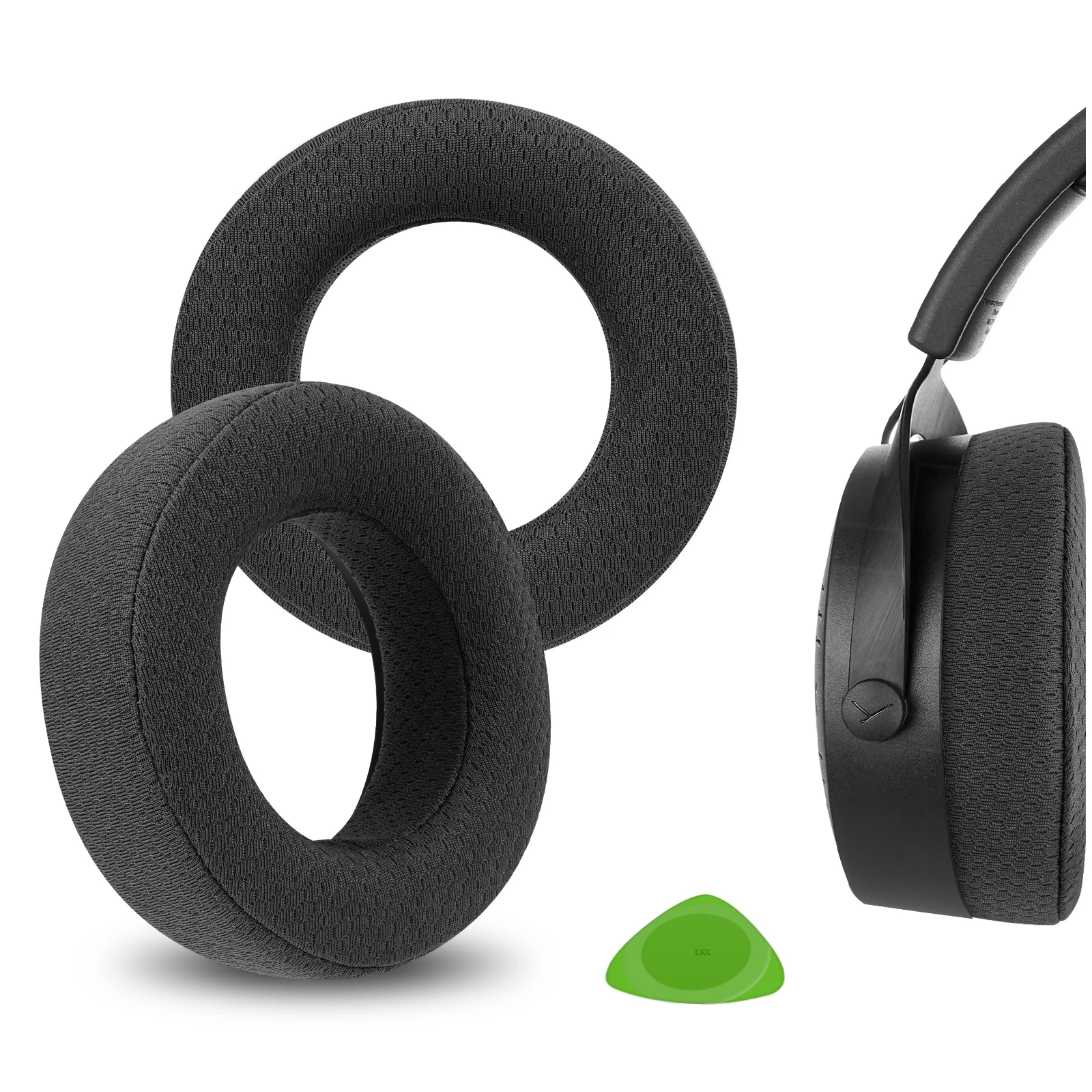 

Geekria Comfort Extra Thick Mesh Fabric Replacement Ear Pads for Beyerdynamic DT 700 PRO X, DT 900 PRO X Headphones Ear Cushions