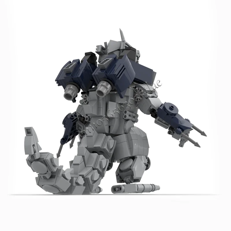 718 peças moc estilo ficção científica dominador modelos monstro mecânico personalizado diy série cinza montagem criativa presentes das crianças