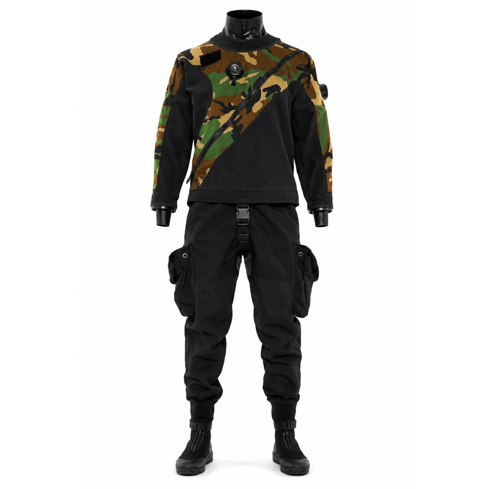 5mm Neoprene Wetsuit, Full Body, UPF50+ Anti-Tear, Diving Suit for Cold Water, Spearfishing, Underwater Activities
