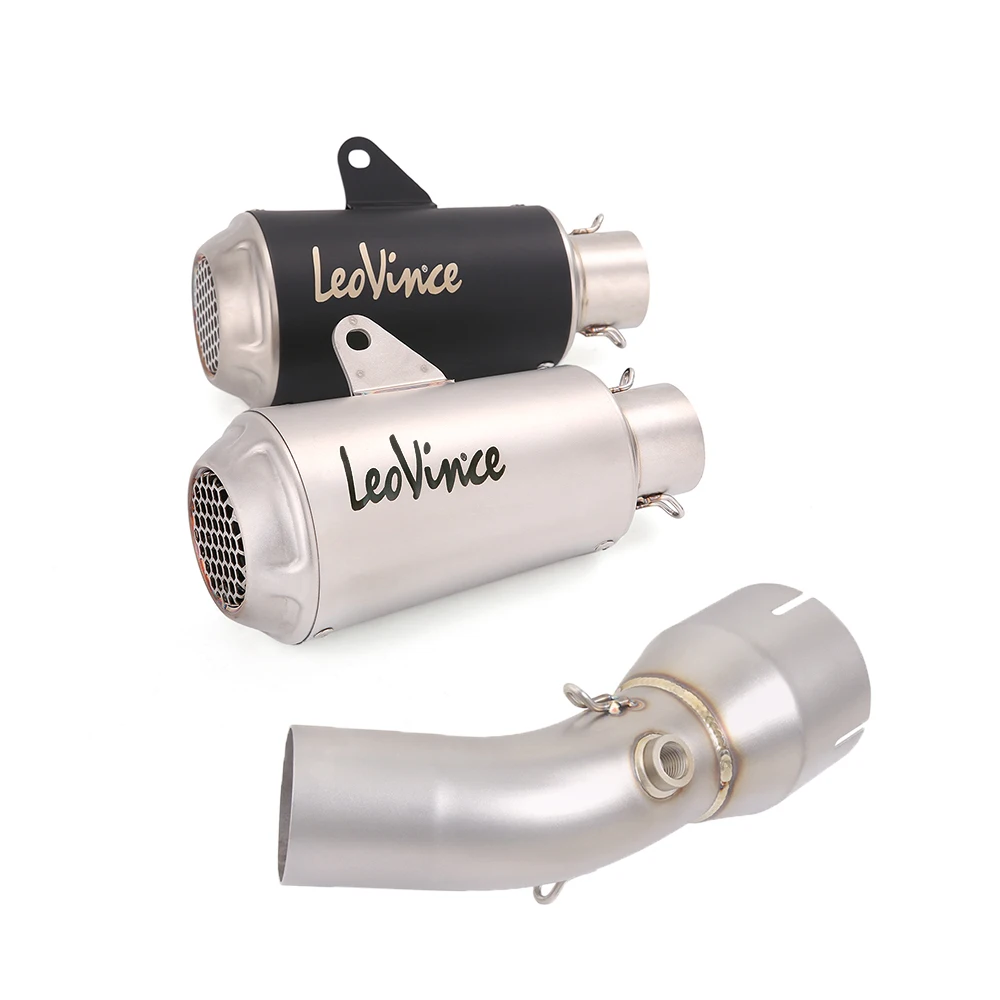 

Мотоциклетная выхлопная система, соединение средней трубы, глушитель из нержавеющей стали, без шнуровки для Kawasaki Z650 Nanja650 2023-2025