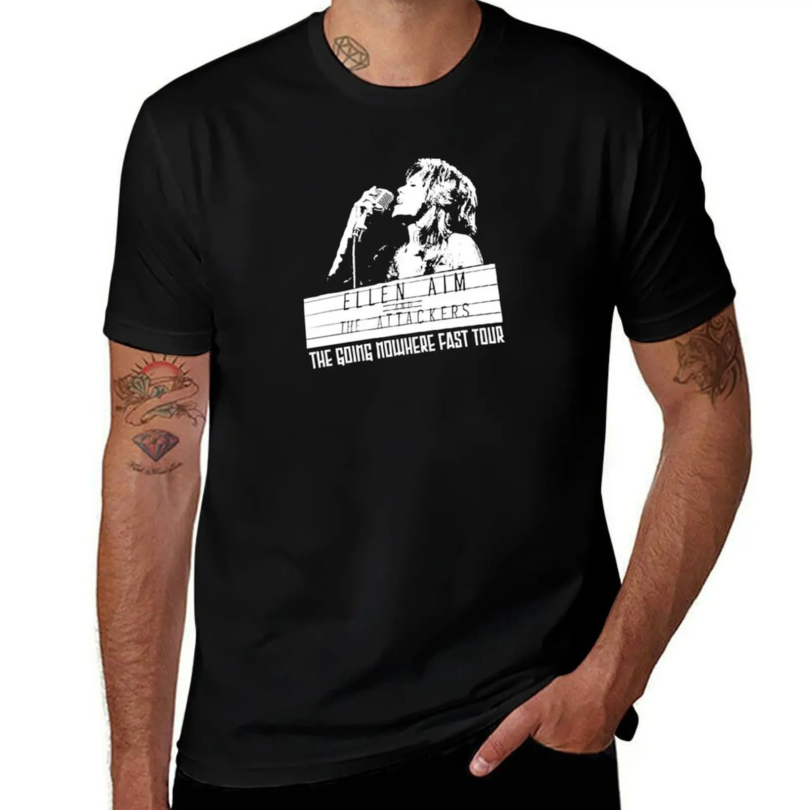 Ellen Aim and The Attackers! II T-Shirt t shirts cotton 100% t shirt custom print T-Shirt