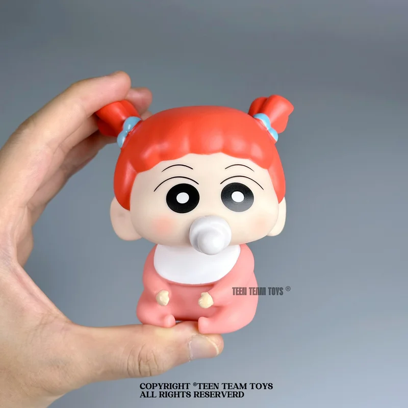 New Crayon Shin-Chan Pacifier Baby Series Spring Defense Team Five Mini Figurines Desktop Decor Toys