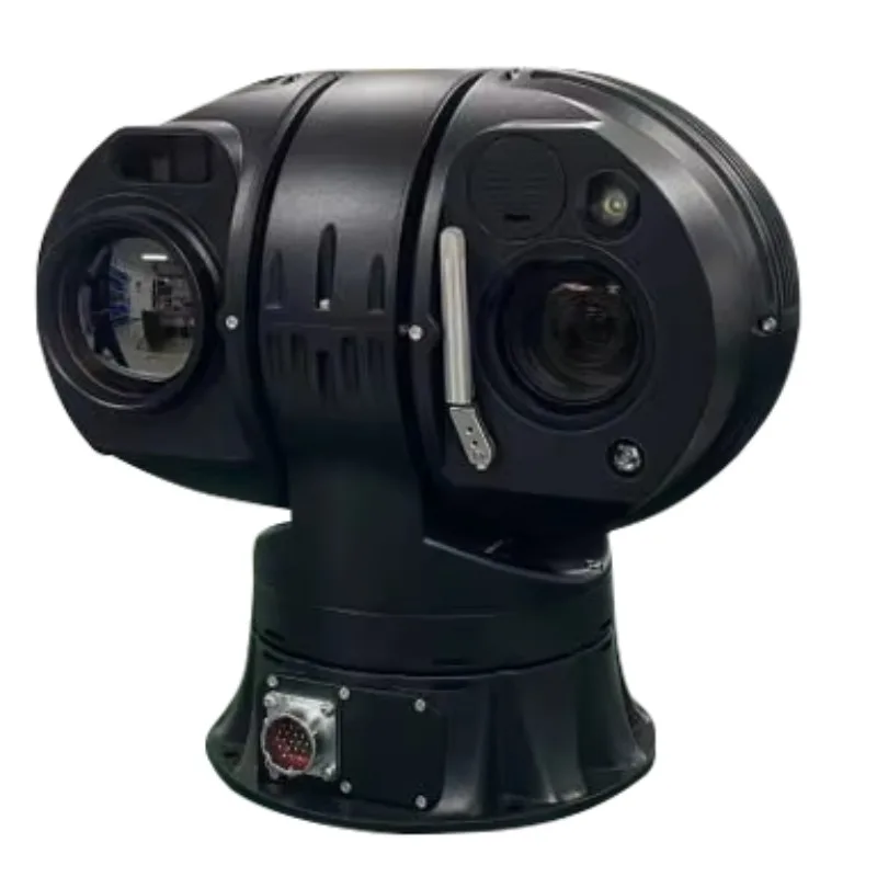 Wide-Angle PTZ Security Camera with 2MP Resolution Infrared Night Vision Long-Range Thermal Imaging Human Fire Vehicle Tracking