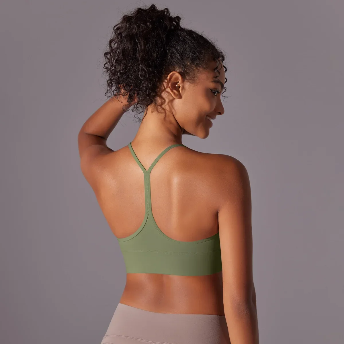 

Yoga Bra Double-sided Abrasive Skin-friendly I-shaped Beautiful Back Yoga Clothes Sports Underwear Running Fitness Bra Women