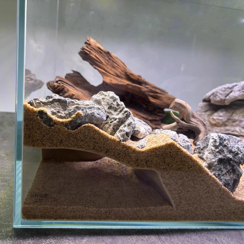 مخبأ كهف تحت الأرض مطبوعة ثلاثية الأبعاد (للسحالي والسلاحف والعناكب)، موئل الزواحف / ديكور تررم، ديكور الموئل