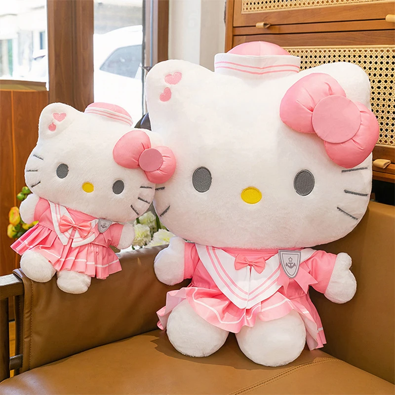

Kawaii Cartoon Campus Hello Kitty Plush Toy Sanrio Stuffed Doll Kids Birthday Xmas Gift From Claw Machine Playland Available
