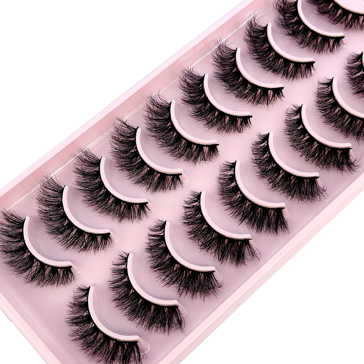 HBZGTLAD New 10 Pairs Natural False Eyelashes Fake Lashes Long Makeup 3d Mink Lashes Extension Eyelash Mink Eyelashes for Beauty