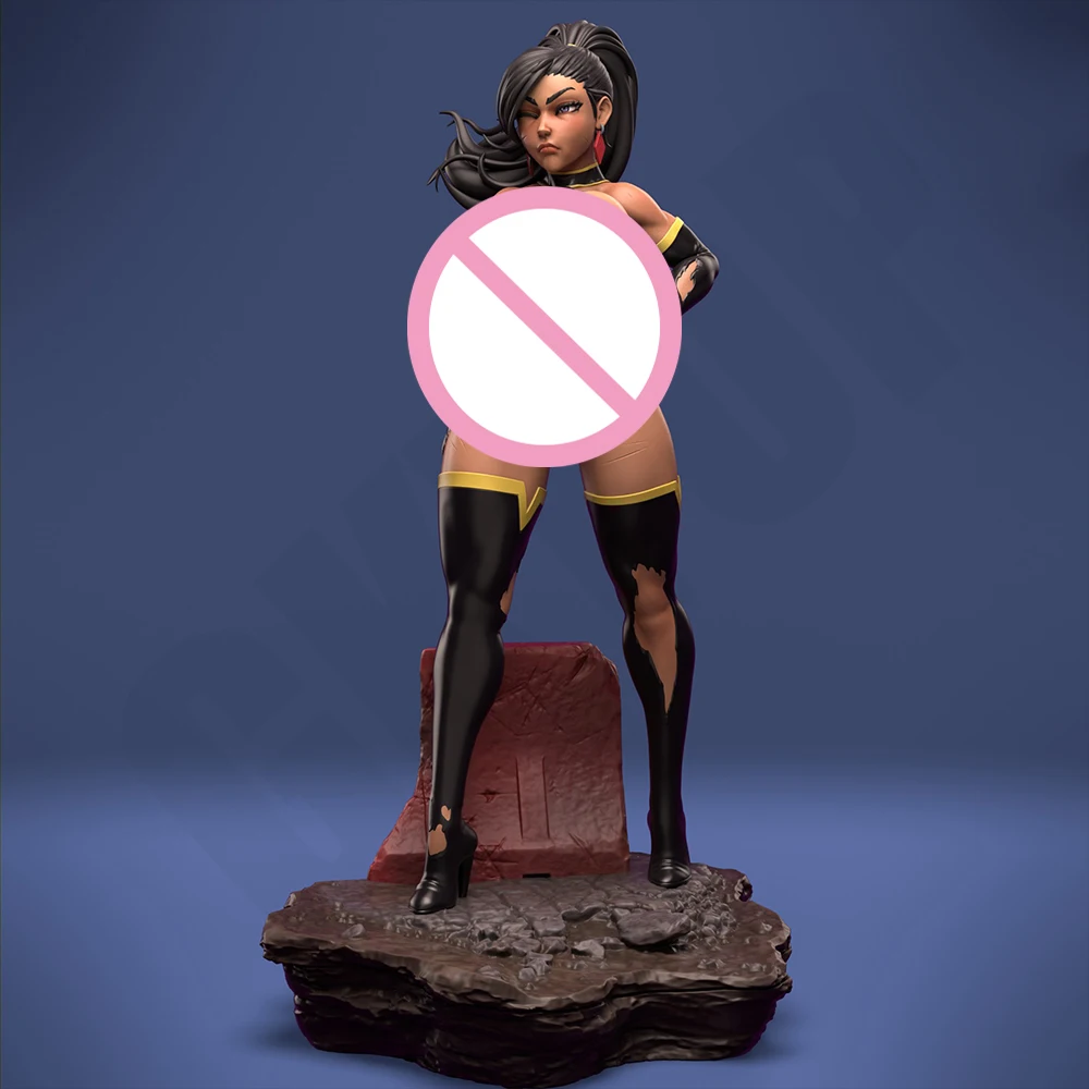 

Sexy Evil Woman of Steel 1/24 Scale Resin Figure Model Kit Diorama Unassembled Unpainted Doll 3D Printing DIY Statue Crafts Toy
