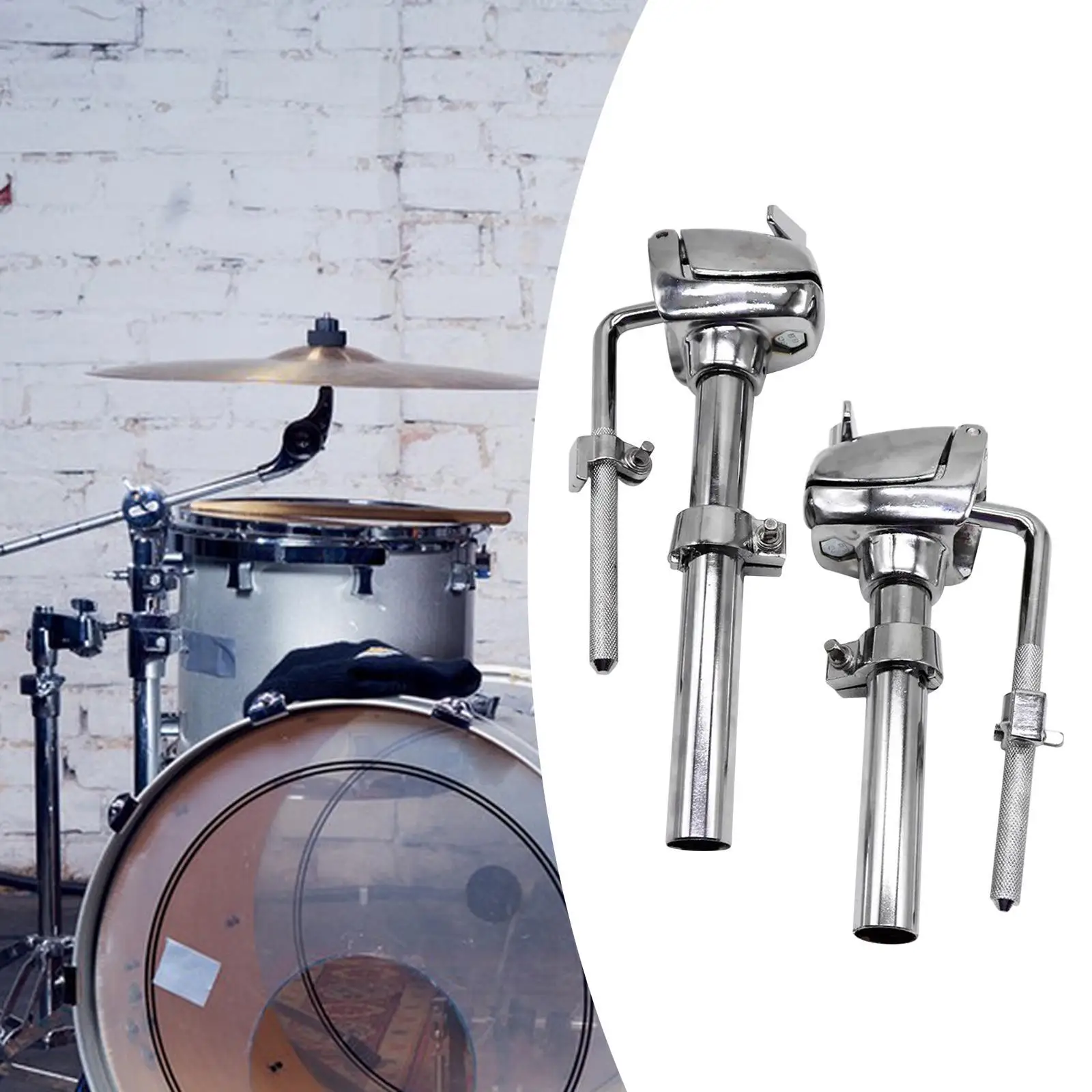 Tom Holder Stand Drum Parts Support Rack Arm Stand Lightweight Single Tom Stand Cowbell Bracket for Tom Drum Set Accessories