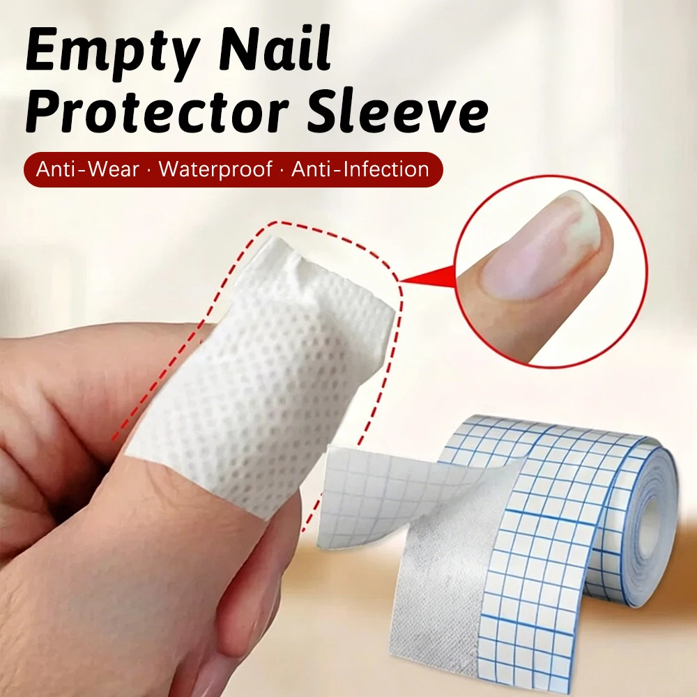 Waterproof Breathable Nail Protector Bandage Adhesive Tape for Broken Fingernail Toenail Repair Manicure Finger Protection Cover