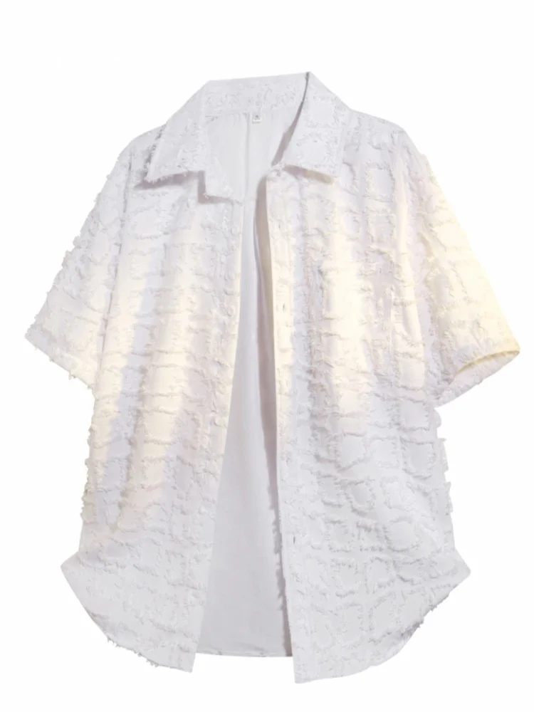 GLM American Sle Coppia irt Cappotto ort Sve Nappa decorativa Vestibilità ampia Traspirante Miscela estiva in poliestere Casual irt