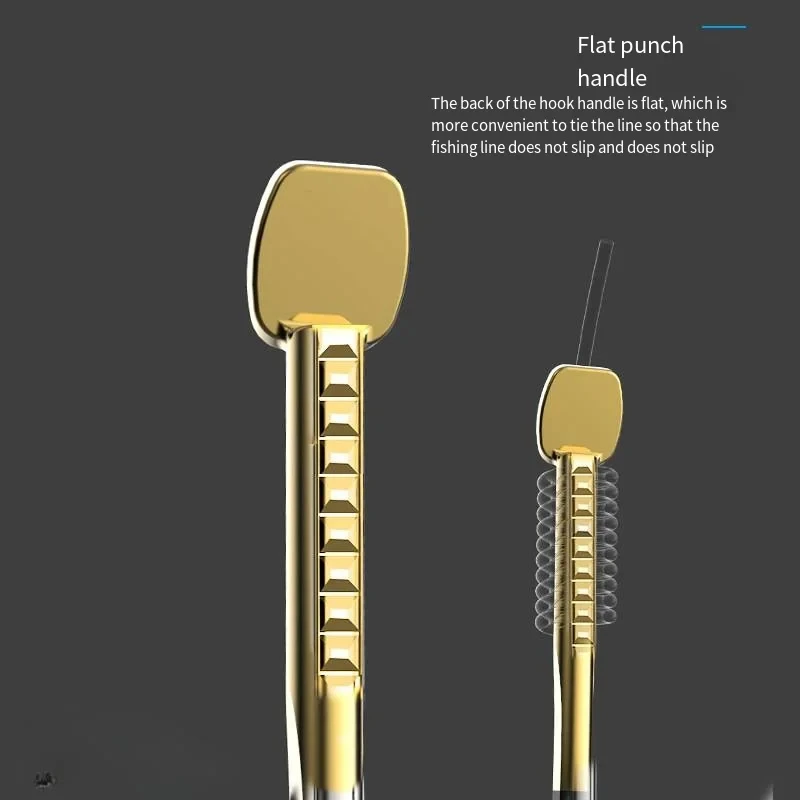 텅스텐 스틸 이중 그루브 두꺼운 하드 낚시 후크, 빠른 침투, 야외 낚시용 쉽게 빠지지 않는 후크