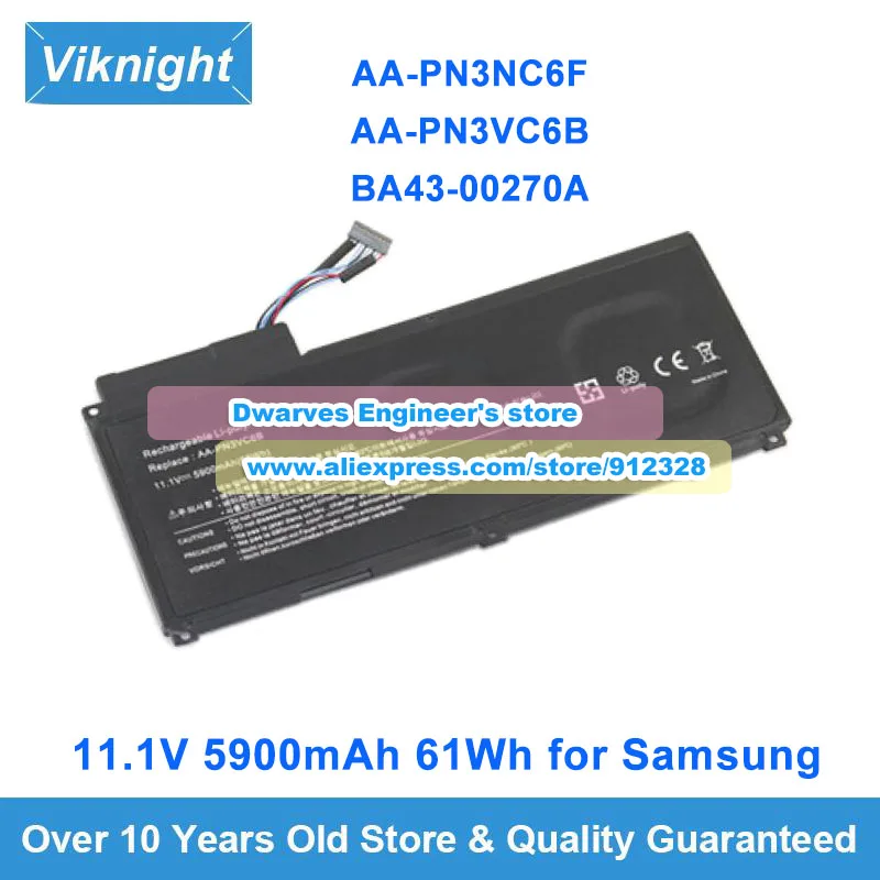 bateria para a serie de samsung aa pn3nc6f aa pn3vc6b np qx410 qx510h qx310 qx410 sf310 sf510 111v 5900mah 61wh 01