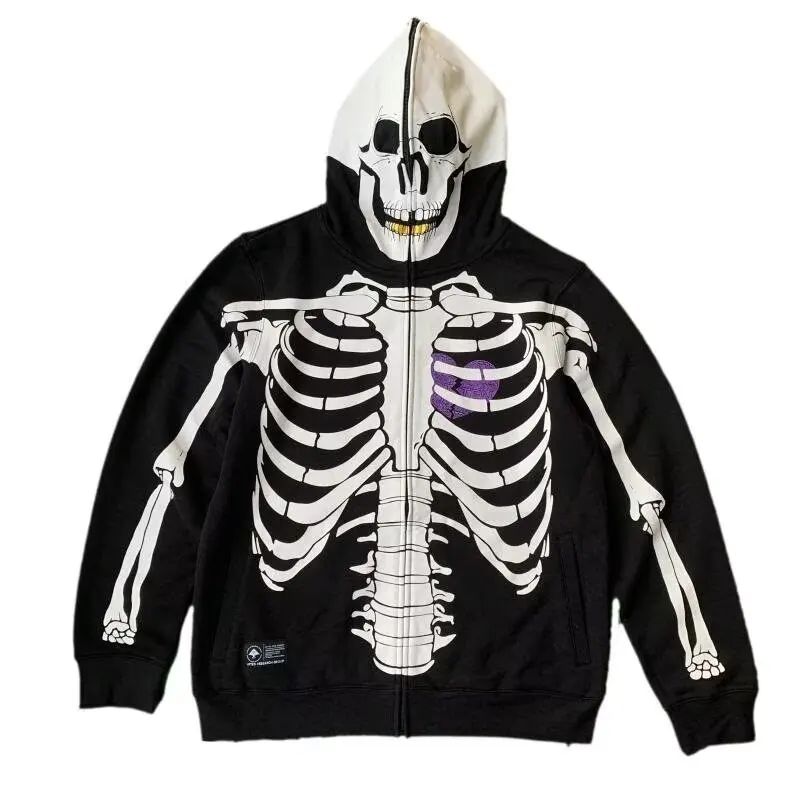 

Newest Autumn 3D Print Halloween Skull Theme Y2K Skeleton Hoodies for Women/men Loose Sweatshirts Femme Hot