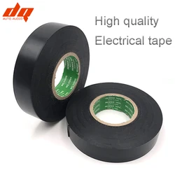 1pc Black 25M PVC Flame Retardant Adhesive Vinyl Electrical Insulation Tape Roll Heat Resistant Electrical Power Insulating Tape