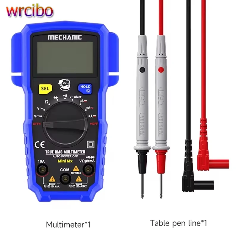 MECHANIC Mini MX Multimeter Intelligent Anti-burn NCV Measurement LED Display Suitable for Voltage and Current Detection Tools