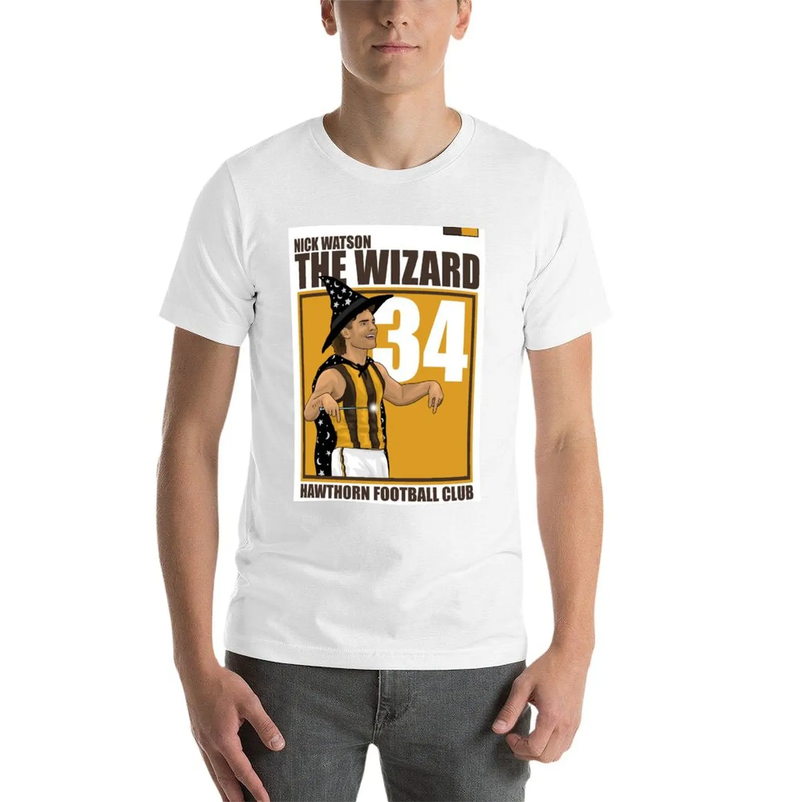 تي شيرت Nick Watson WIZARD تي شيرت مضحك تي شيرت قطني للرجال تي شيرت من القطن الثقيل