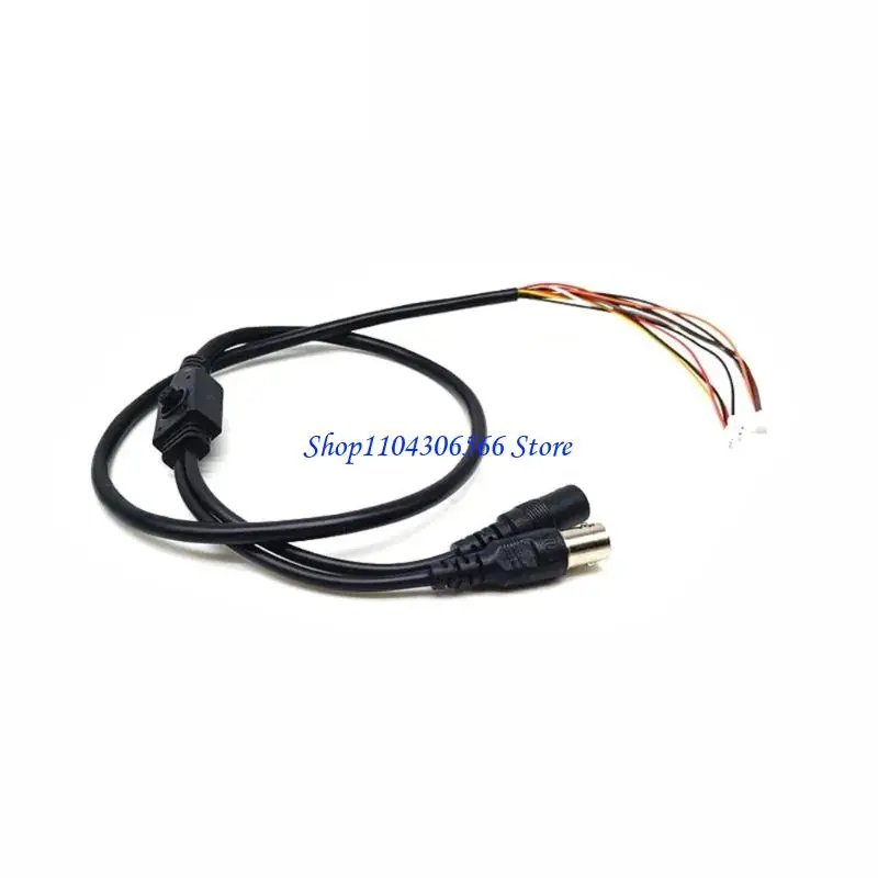 02DD 11 Pin OSD Menu Button Cable For CCTV Camera With Power Input BNC Video