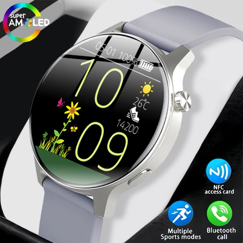 New ladies' Smart 5.4 Bluetooth call Watch 3D dynamic dial 1.43-inch AMOLED 466 * 466 high-definition Large screen Couple Watch