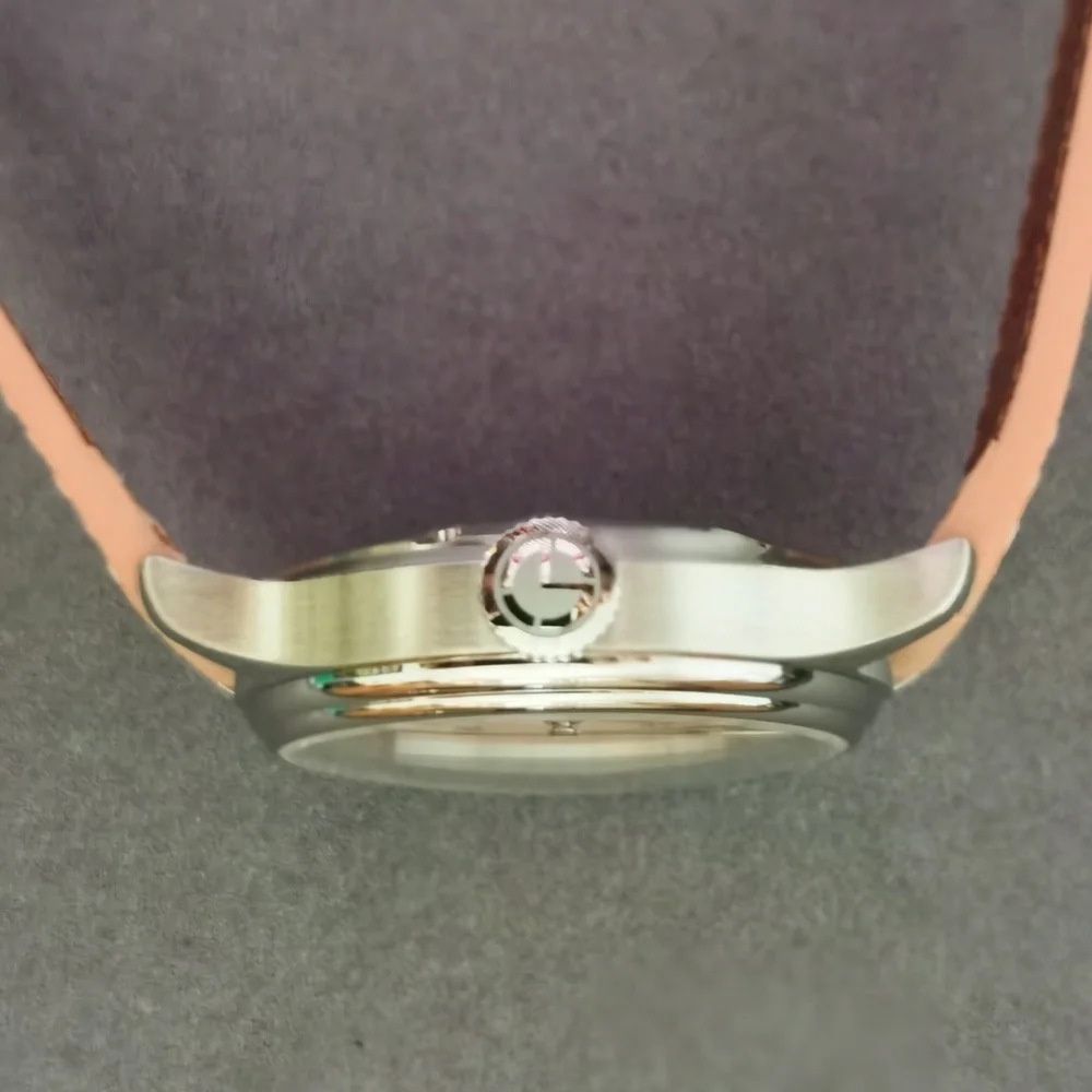 MERKUR Orologio da pilota da uomo 38MM Orologio da polso meccanico a carica manuale 50M Specchio zaffiro impermeabile M01D