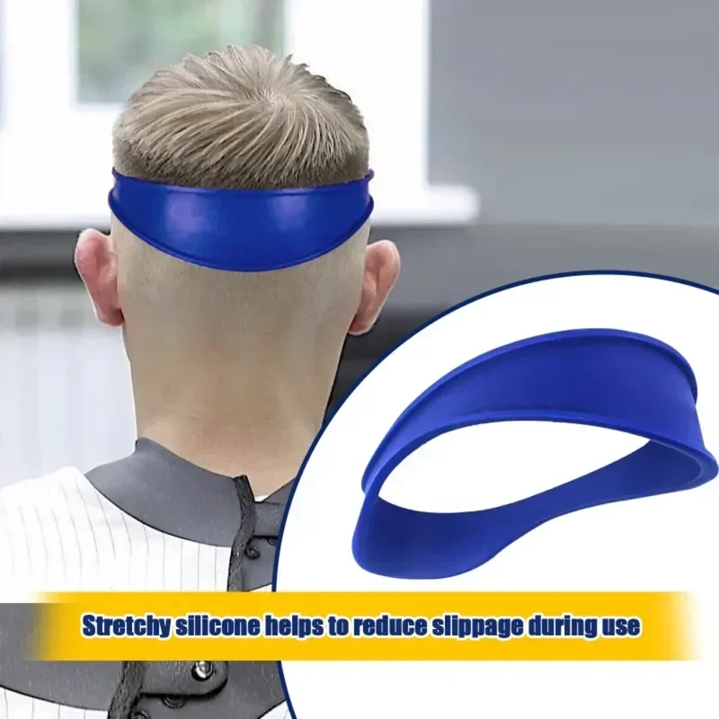 DIY Home Haircuts Curved Headband Silicone Neckline Shaving Template and Hair Cutting Guide Hair Styling Tool