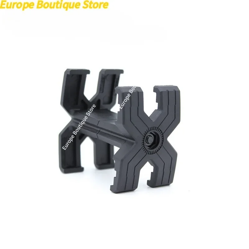 X-Shaped Parallel Magazine Connector, Retractable 5.56 Dual Magazine Coupler, Outdoor Tactical Toy Magazine Parts