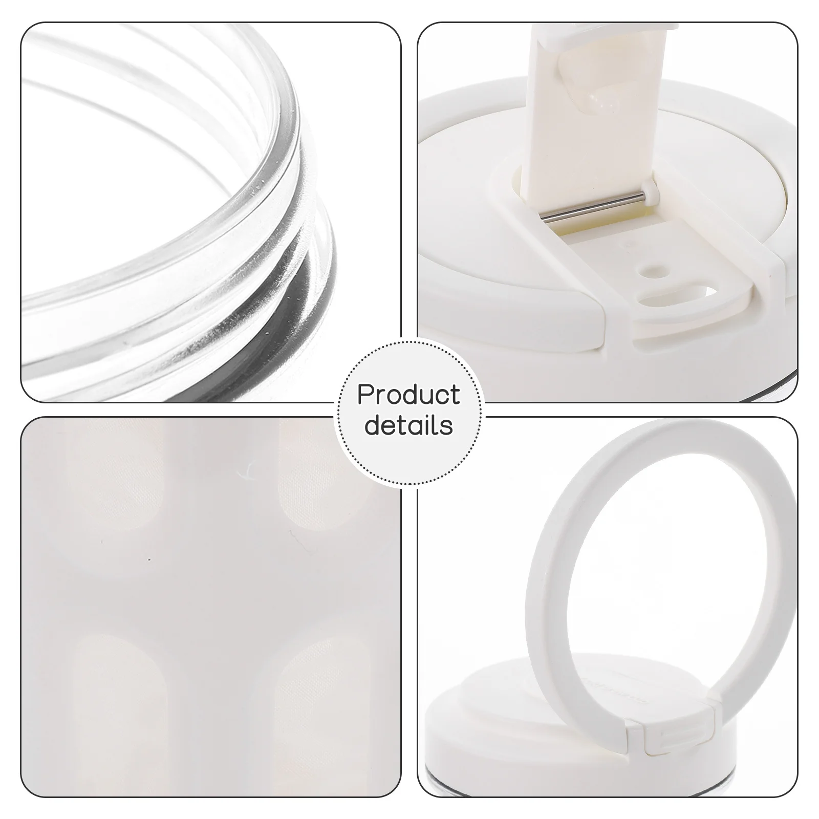 

1L Coffee Cold Brew Pitcher Transparent Reusable Large Capacity Water Jug For Fridge Juice Jar Drink Container Tea Dispenser