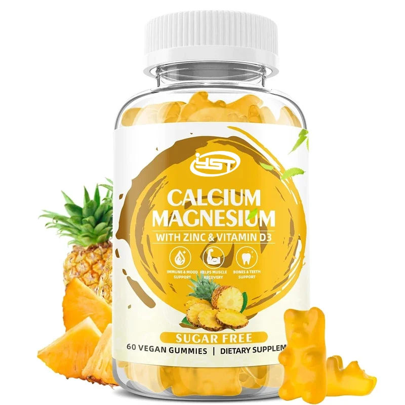 

Calcium magnesium zinc gummies contain vitamin D3, are sugar free, and are used for bone and muscle and immune health