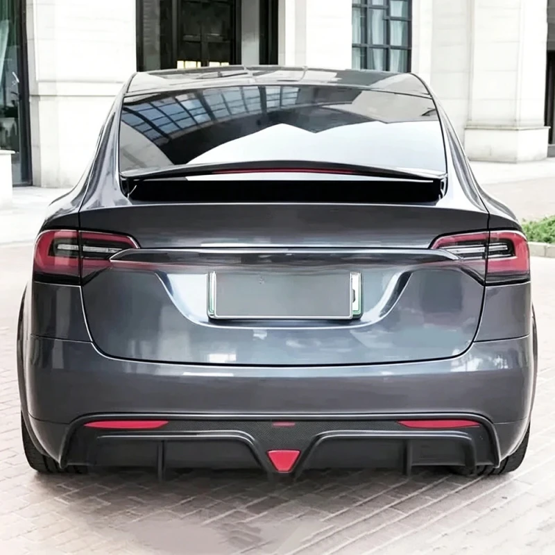 High Quality C Style Carbon Fiber Rear Wing Precision-crafted Fatigue-resistant Model X Upgrade Body Cover
